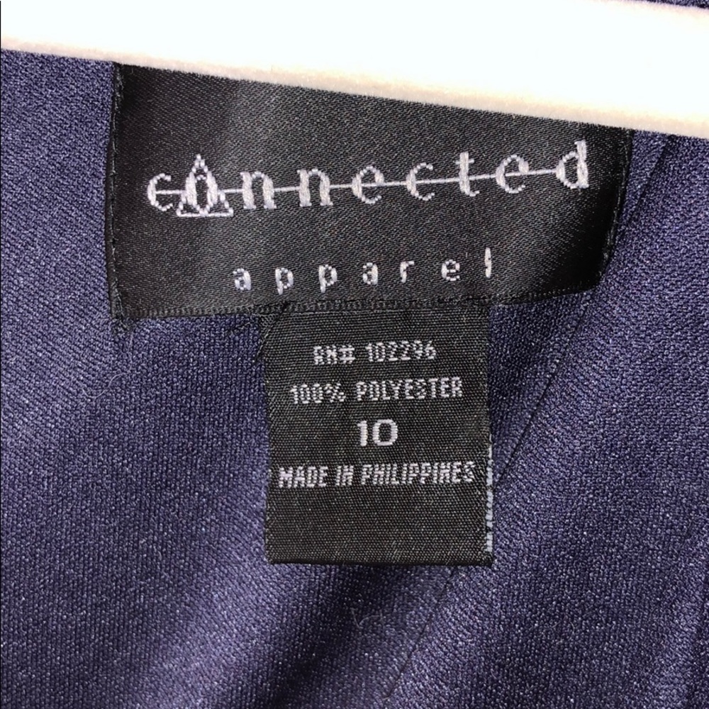 Connected Apparel Navy/Wht polkadot size10 - Picture 4 of 5